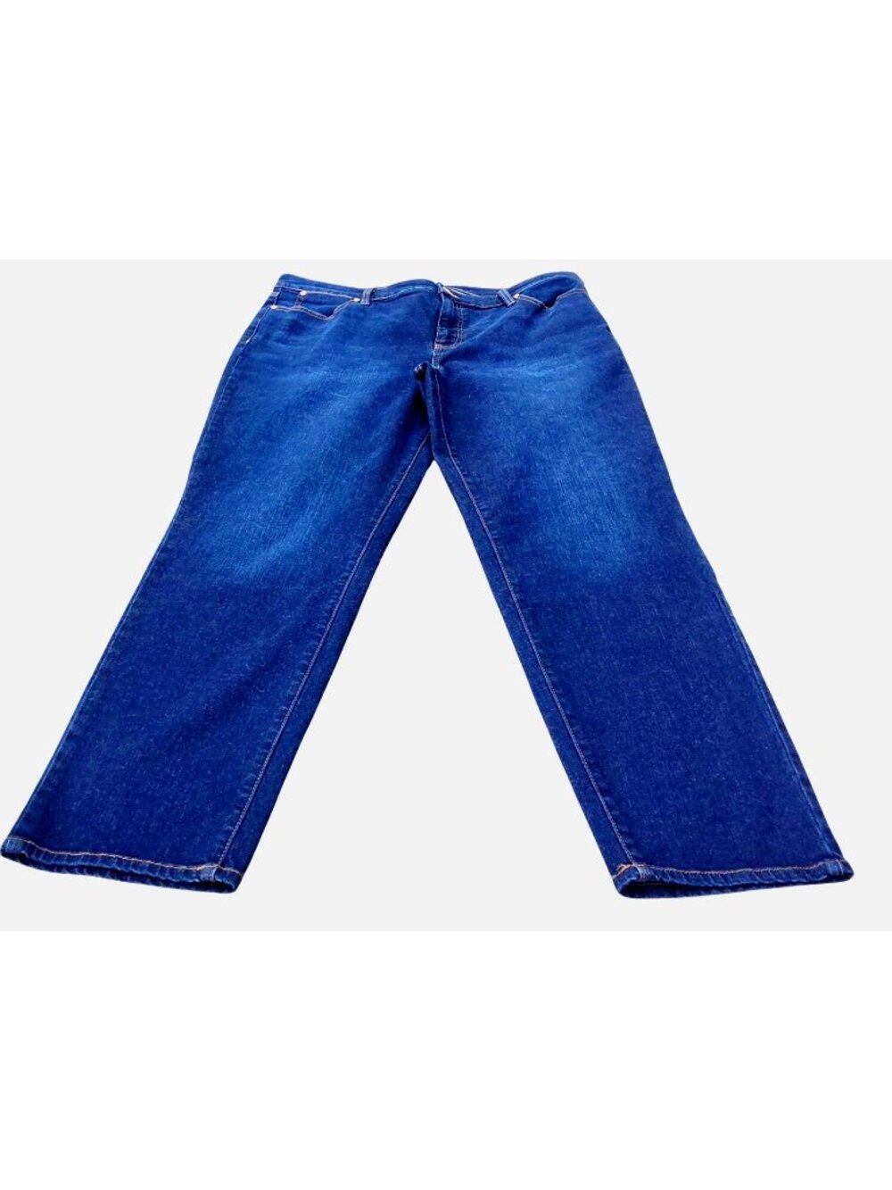 Talbots Women's Slim Ankle Jeans Size 16 Classic Fit Dark Wash Cotton Blend - Picture 2 of 11